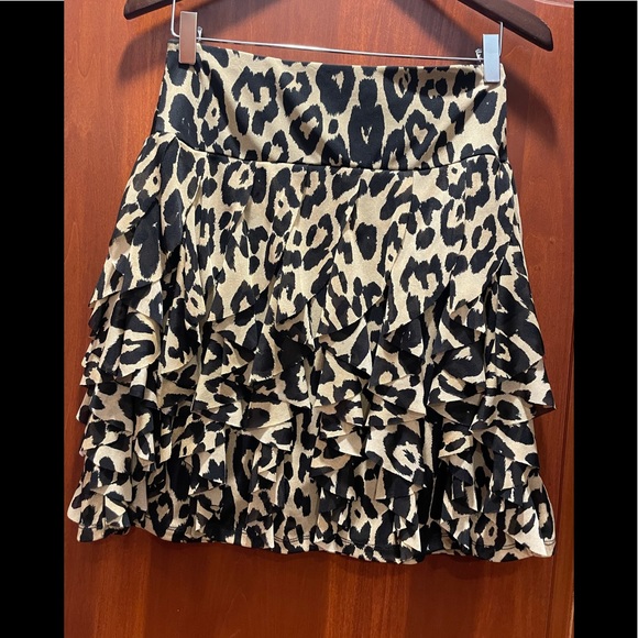 INC INTERNATIONAL CONCEPTS leopard skirt size Small - Picture 2 of 4